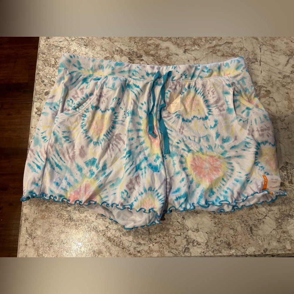 Secret Treasures Tie Dye Sleep Shorts tie dye Medium NWT